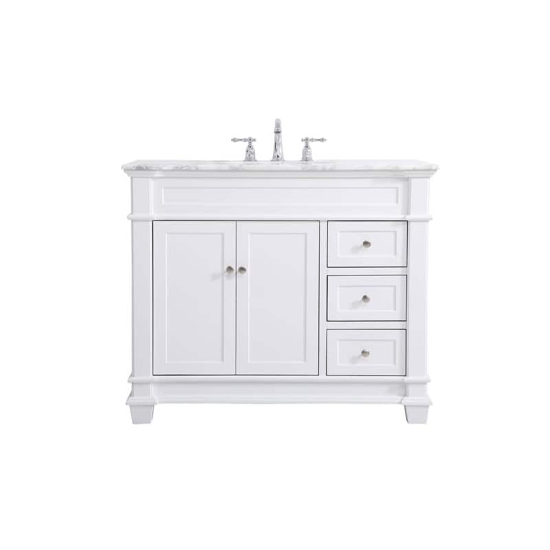 Elegant Lighting VF50042 Wesley 42" Free Standing Single Basin Vanity