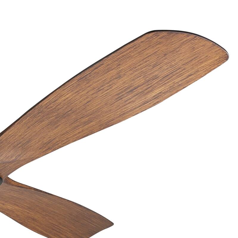 60-in Traditional Walnut 3-Blade Reversible Ceiling Fan with Light
