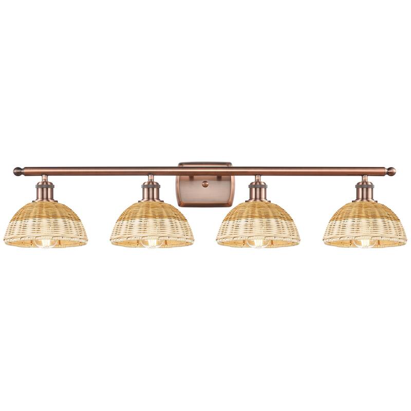Innovations Lighting 516-4W-8-38 Bristol Natural II Vanity Bristol - Antique Copper / Natural