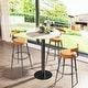 preview thumbnail 3 of 17, Tall Round Bistro Pub Table Sintered Stone Top BarTable