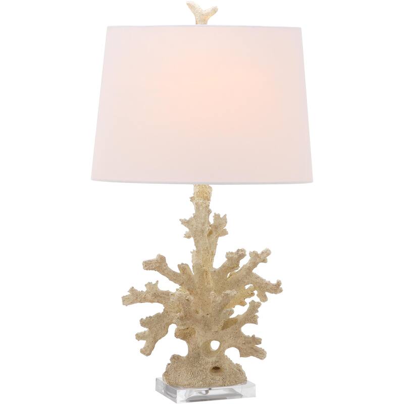SAFAVIEH Lighting 28-inch Faux Coral Branch Cream Table Lamp (Set of 2)