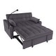 preview thumbnail 14 of 22, Velvet Daybed Futon with Pullout Bed & USB Ports