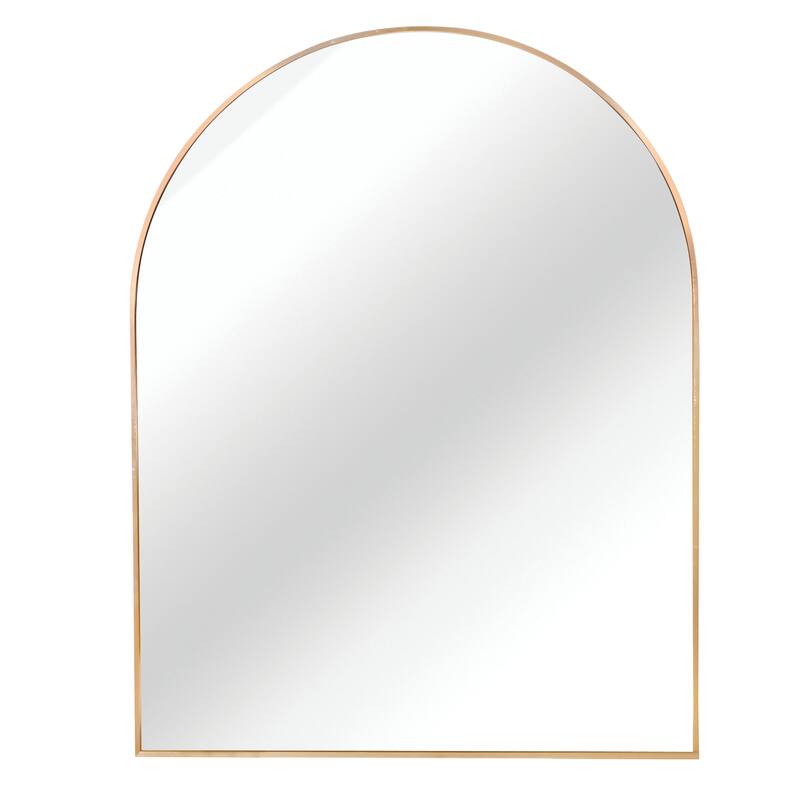 30x36 Inch Metal Framed Arched Bathrrom Mirror for Wall