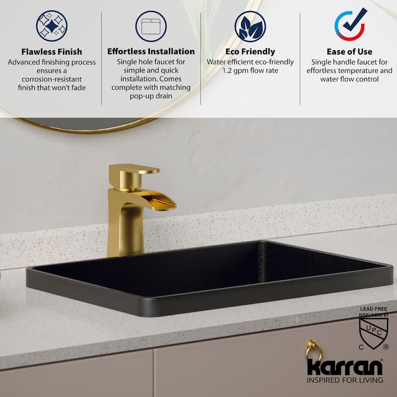 Karran USA KBF440 Kassel 1.2 GPM Single Hole Bathroom Faucet