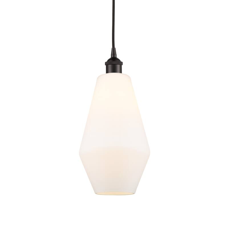 Innovations Lighting 616-1P-15-7 Cindyrella Pendant Cindyrella 7" Wide - Oil Rubbed Bronze / Cased Matte White