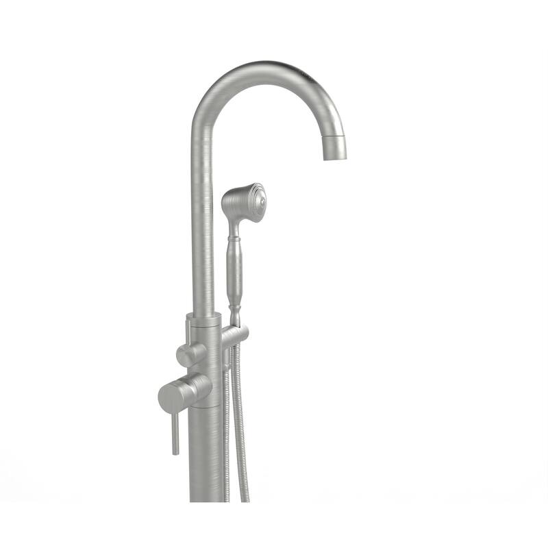Neptune Single Handle Floor Mounted Gooseneck Freestanding Tub Filler
