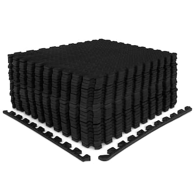 Costway 24 Tiles 1/2'' Puzzle Floor Exercise Mat Interlocking - 24 Tiles