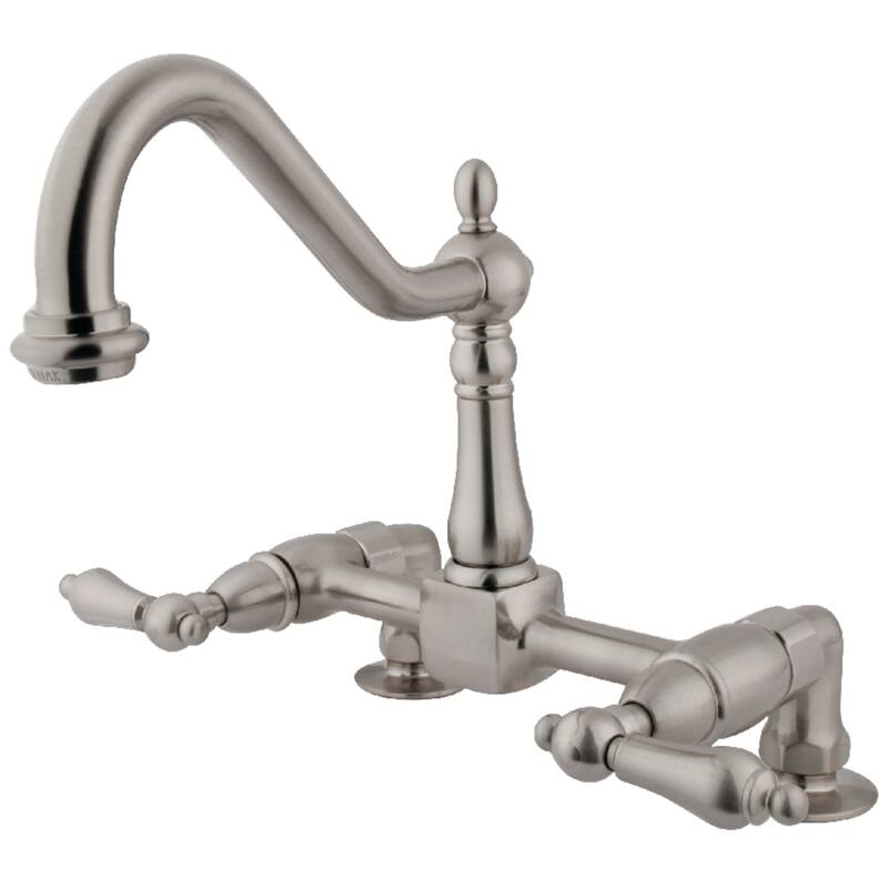 Heritage Two-Handle Bridge Kitchen Faucet - Brushed Nickel
