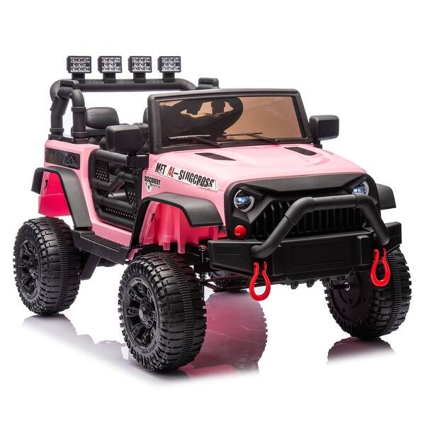 slide 2 of 100, 2.4G Remote Control Ride-On Car with USB, Music, and Double Doors
