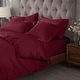 preview thumbnail 27 of 86, Superior Egyptian Cotton 400 Thread Count Solid Duvet Cover Set Twin - Burgundy