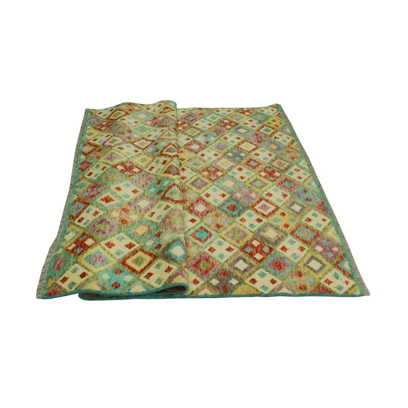 Balochi Kennan Ivory/Rust Rug - 4'10" x 6'7"