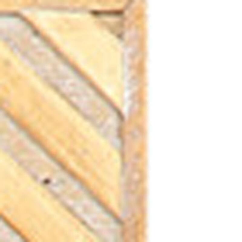 HomeRoots 40" Light Brown Wood Accent Mirror - 30.00 in. x 40.00 in. x 2.00 in.