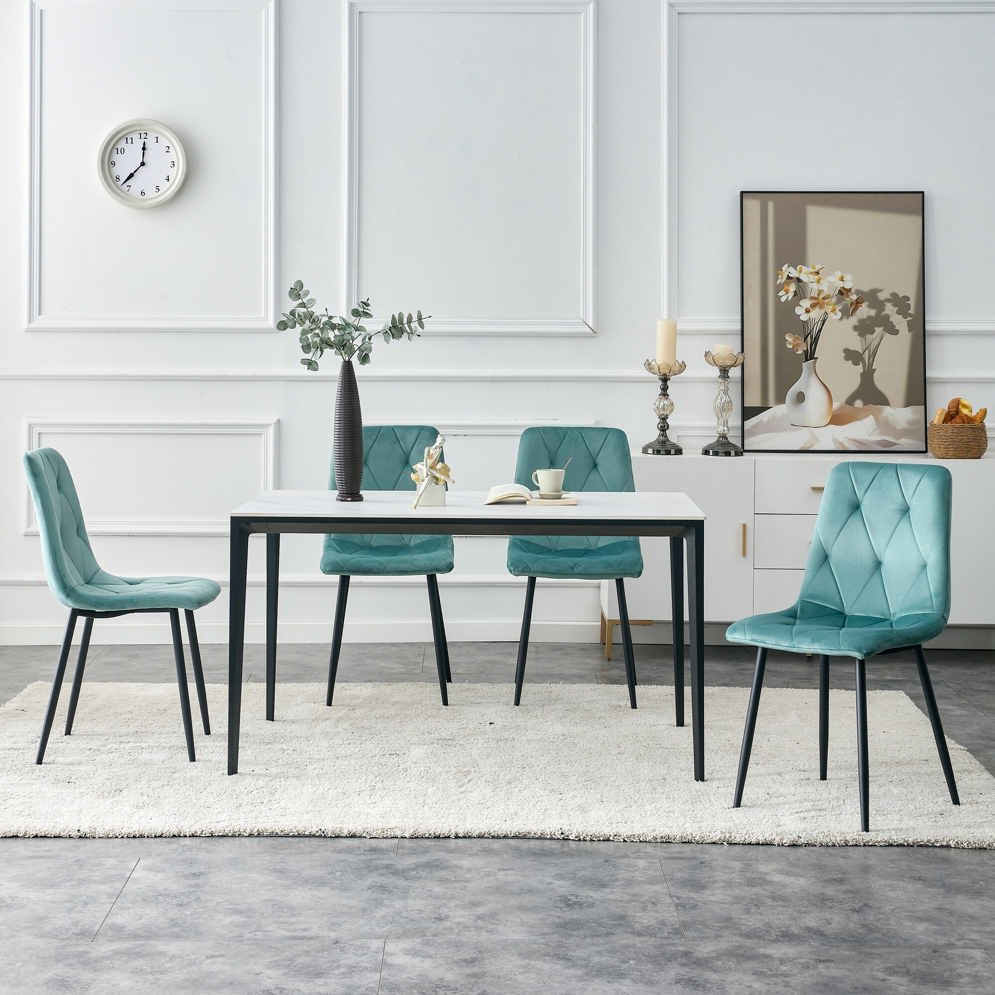 Pale green hotsell dining chairs