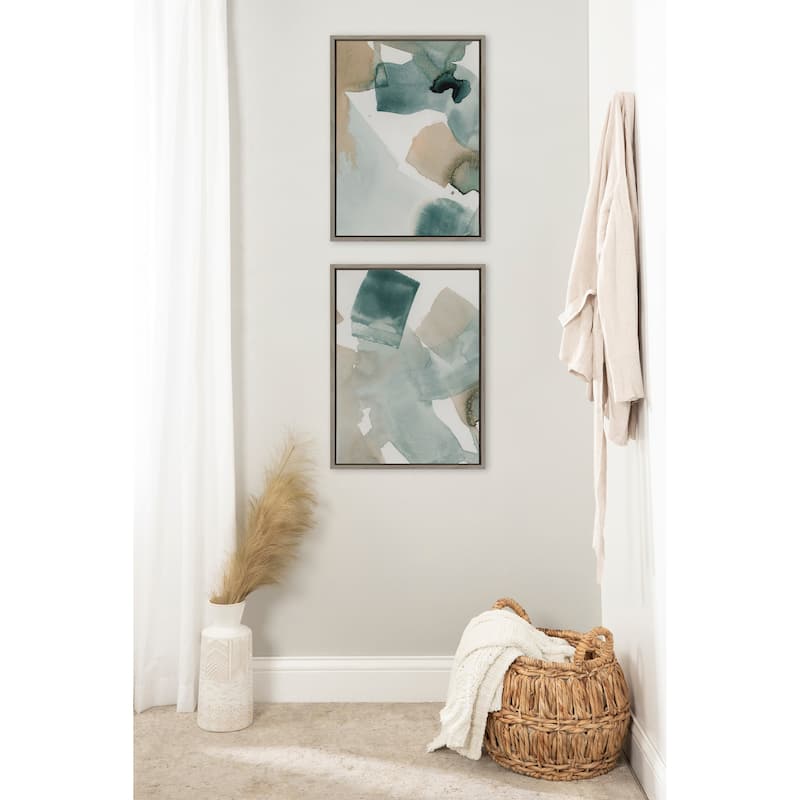 Kate and Laurel Sylvie Color I Framed Canvas Art Set by Amy Lighthall