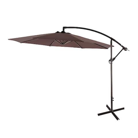 Weller 10 Ft. Offset Cantilever Hanging Patio Umbrella