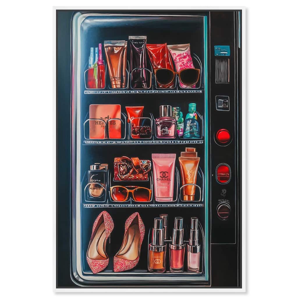 Fashion Vending Machine Canvas by Art Remedy