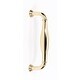 preview thumbnail 2 of 10, Alno Charlie's Collection 3 Inch Center to Center Handle Cabinet Pull Unlacquered Brass