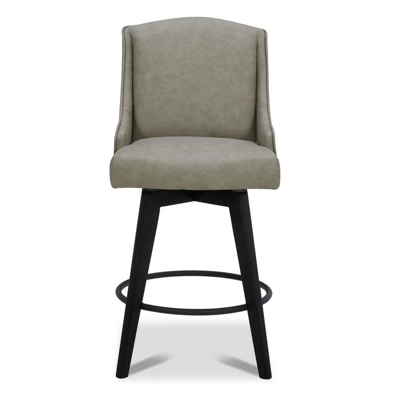 Spruce & Spring Jayden Upholstered Counter Height Swivel Barstool Set