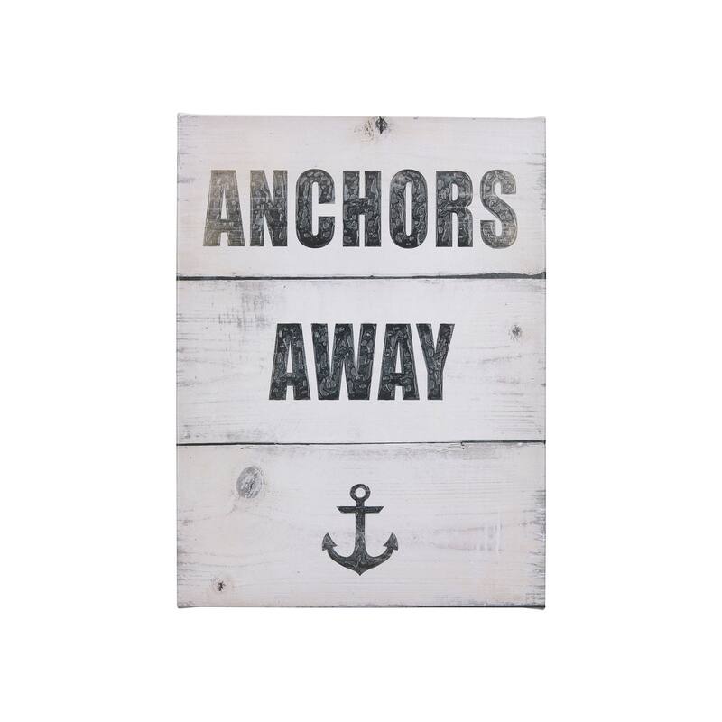 Anchors Away (18 x 24 ) Canvas Art Print - Small