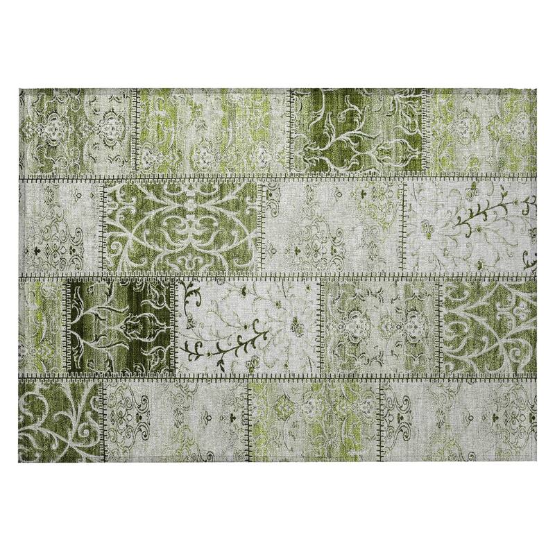 Nara Patchwork Weather Resistant Classic Meets Modern Outdoor Rug