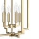 preview thumbnail 7 of 9, Hunter Zoanne 4-Light Modern Pendant Hanging Light - Island, Entry, Dining - Geometric, Contemporary, Candle, Transitional