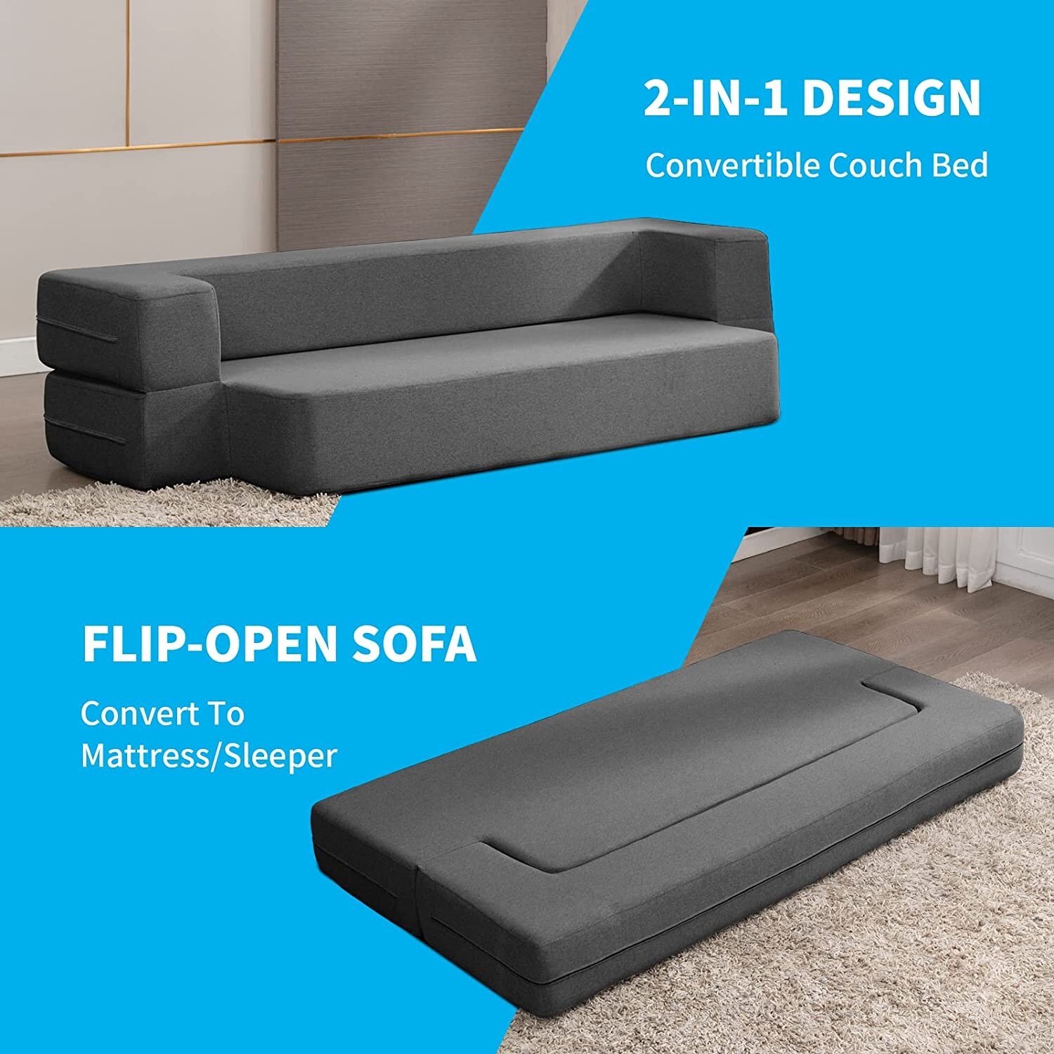 Convertible sofa deals mattress