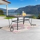 preview thumbnail 3 of 4, Patio Festival 63" Outdoor Metal Dining Table
