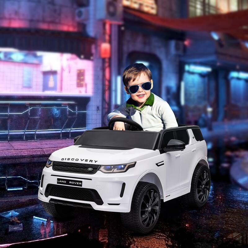 Off-Road Toy Car White Battery Powered Electric Car Engineering Car Electric Vehicle with Music & Lights