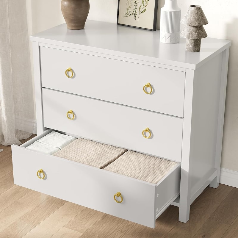 3/6/7 Drawer Tall Dresser for Bedroom, Modern Freestanding Wood Storage Chest of Drawers