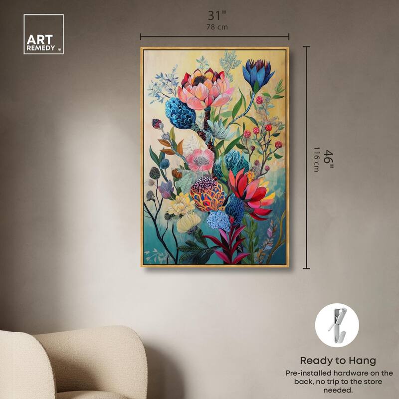 Exotic Bloom Medley I Canvas by Art Remedy