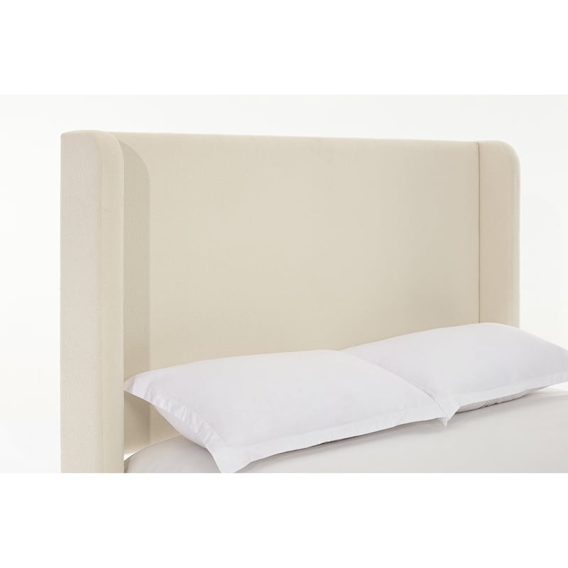 Tall Headboard Upholstered Bed Elegant Simplicity Bedroom Bed
