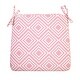 preview thumbnail 39 of 40, Decor Therapy Outdoor Patio Seat Cushion Geo Pink