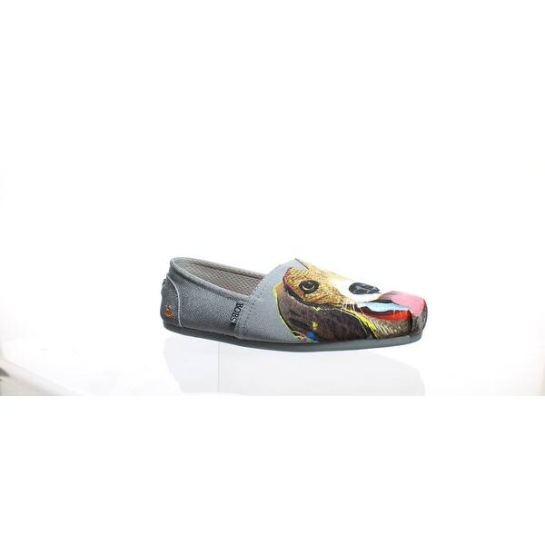 Shop Bobs By Skechers Womens Beagle Bud Gray Casual Flats Size 8 5