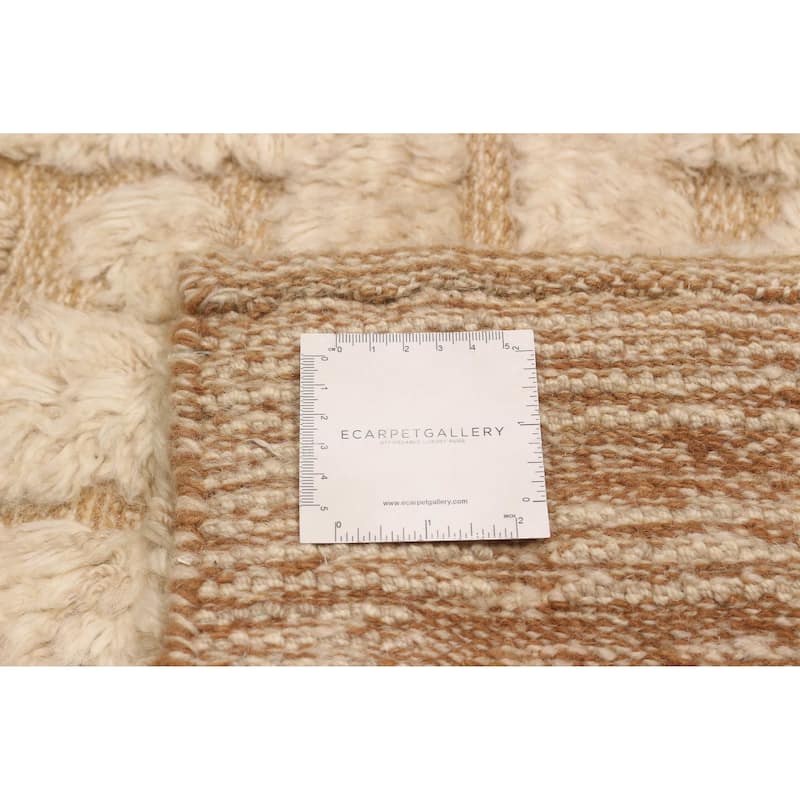 ECARPETGALLERY Hand-knotted Tangier Ivory Wool Rug - 8'2 x 10'0