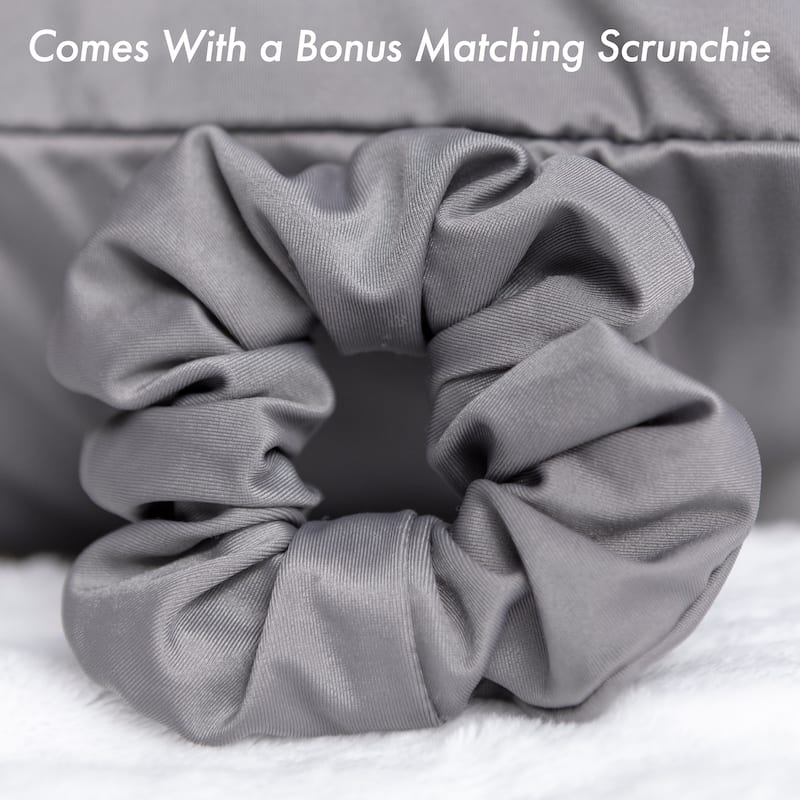 Beauty Pillow Cover Keeps Hair Tangle Free and Bonus Matched Scrunchie