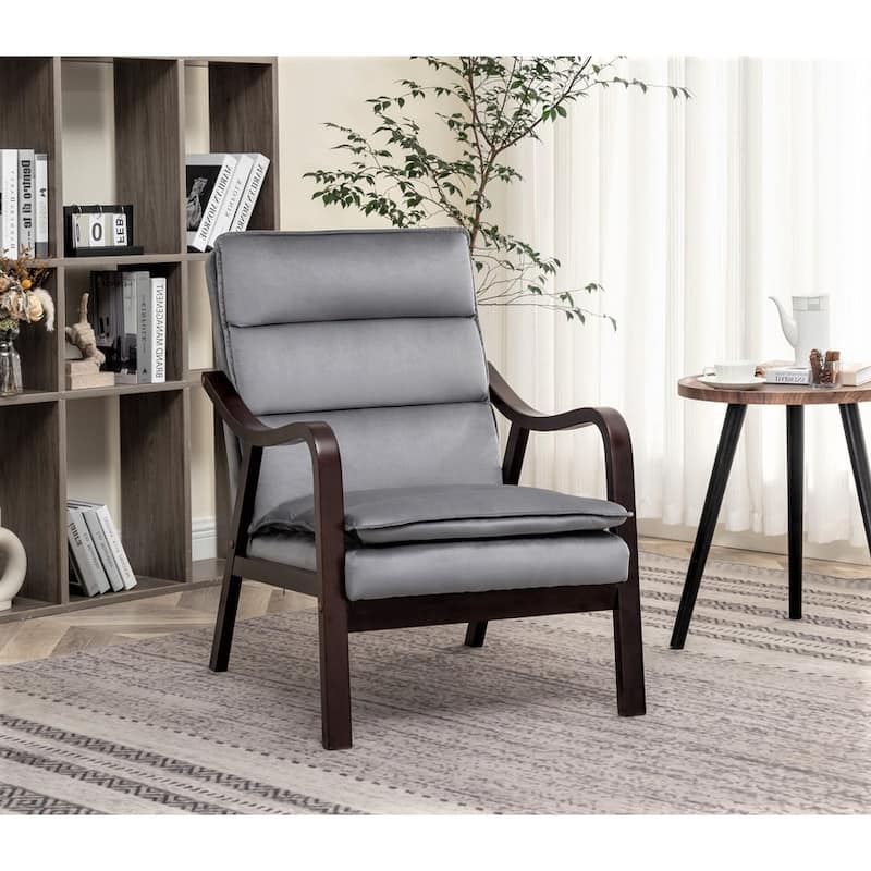 Clovis 24.8" Wide Velvet Armchair