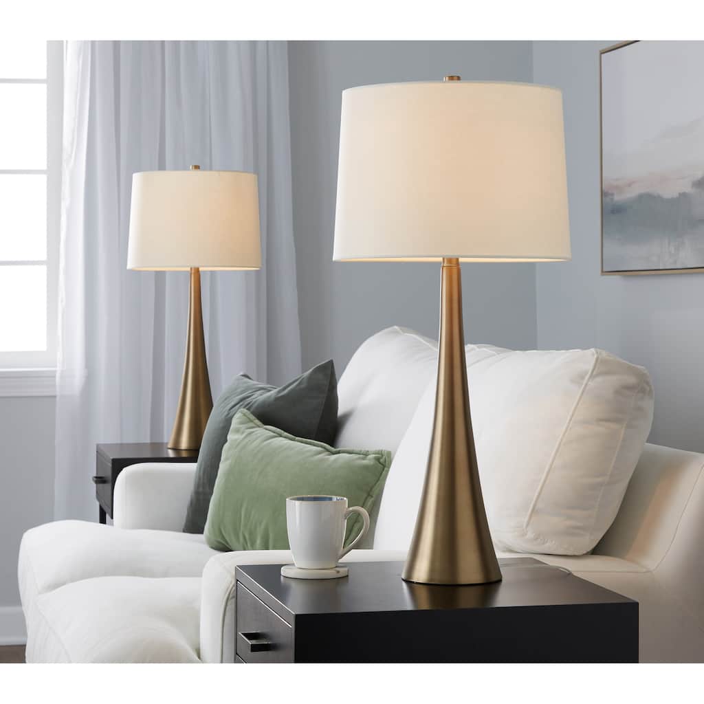 Silver Orchid Alba 29" Metal Table Lamp (Set of 2)