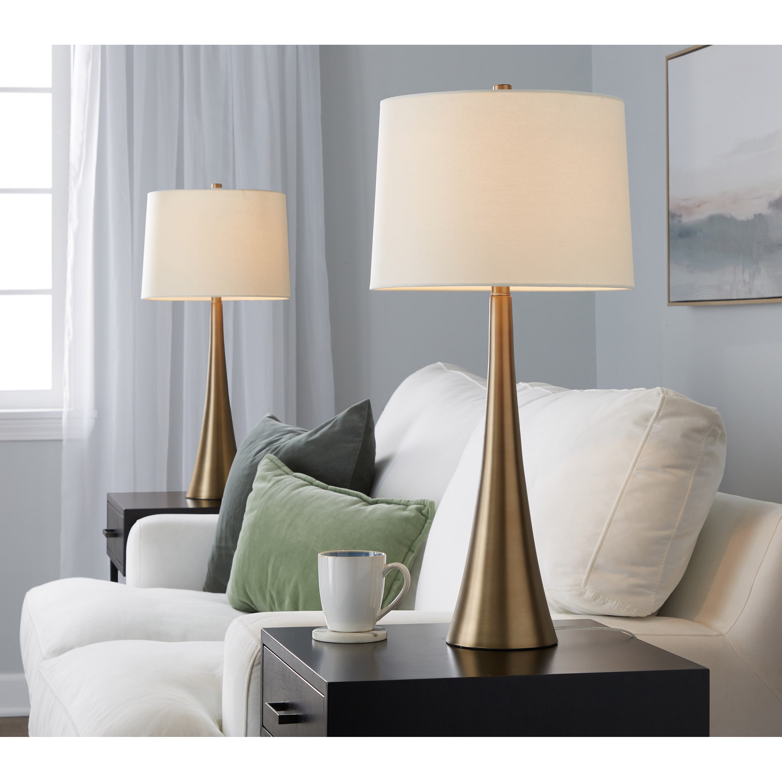 Silver Orchid Alba 29" Metal Table Lamp (Set of 2)
