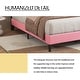 preview thumbnail 31 of 59, alazyhome Upholstered Platform Bed Frame with Button Tufting Headboard