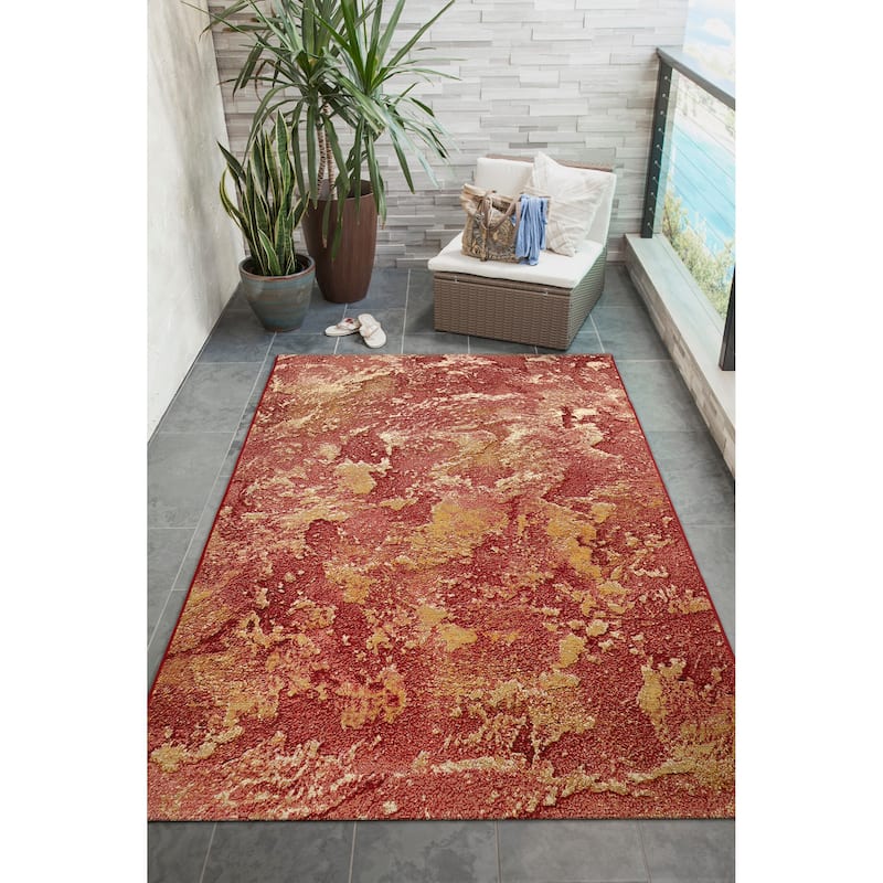 Liora Manne Marina Lava Indoor/Outdoor Rug
