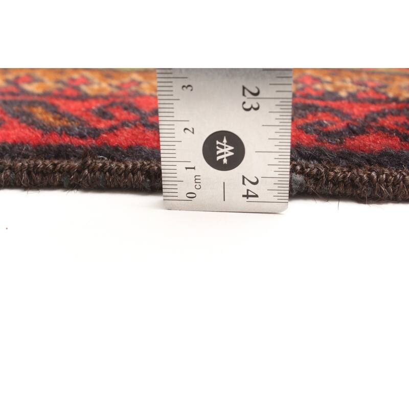 ECARPETGALLERY Hand-knotted Teimani Red Wool Rug - 2'10 x 4'11