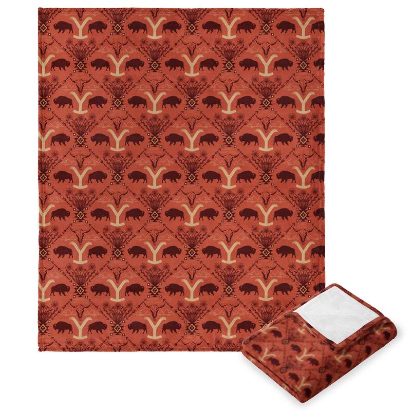 Yellowstone Holiday Silk Touch Throw Blanket - 50" x 60" - Ranch Holiday