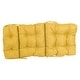 preview thumbnail 23 of 61, Multi-section Tufted Outdoor Seat/Back Chair Cushion (Multiple Sizes)