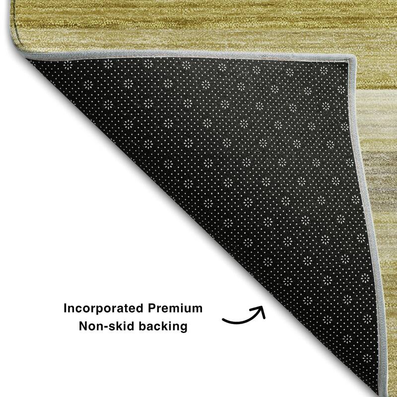 Premium Washable Super Soft Ombre Stripes Mayfield Rug