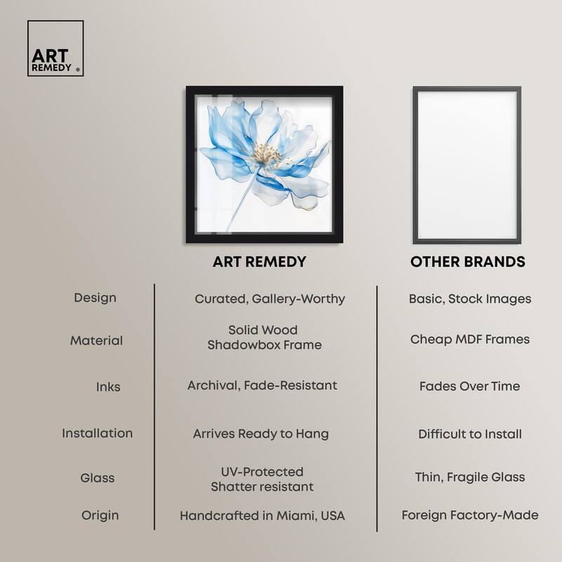 Glacier Ghost Blossom Shadowbox by Art Remedy