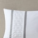 preview thumbnail 34 of 40, 510 Design Powell Navy/ White 8 Piece Embroidered Comforter Set