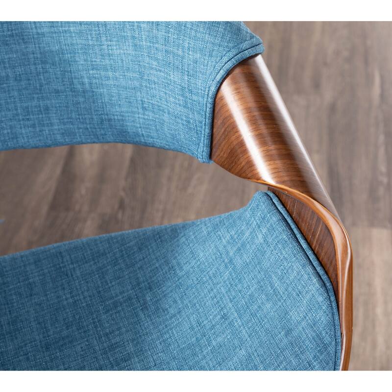 Carson Carrington Sauda 30" Fixed-Height Bar Stool with Bent Wood Legs and Round Footrest (Set of 2)