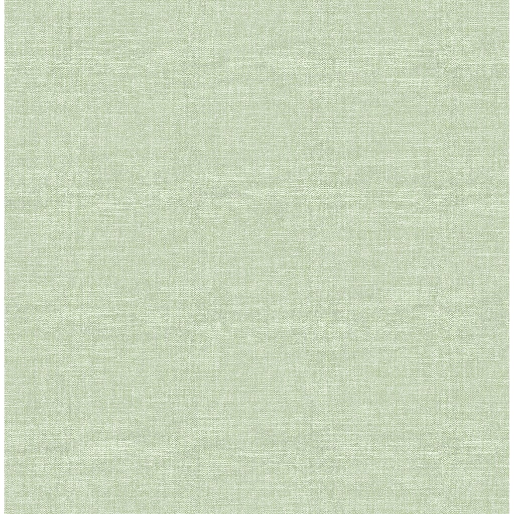 Brewster Glen Sage Linen Wallpaper
