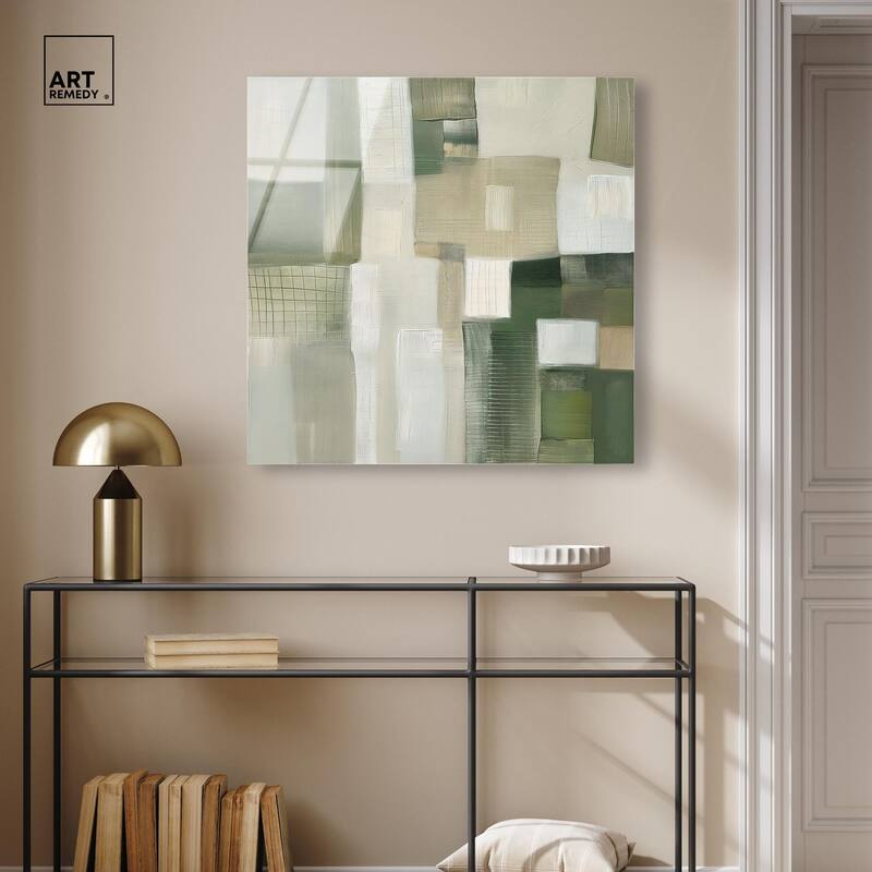 Pale Jade Green II Acrylic by Art Remedy, Ready to Hang