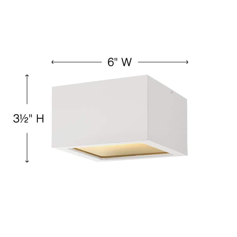 Hinkley Lighting Kube 8 Watt 6" Wide Integrated LED Outdoor Ceiling